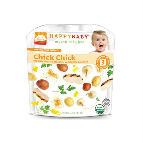 Happy Baby Organic Baby Food Stage 3 Chick Chick - 4 oz - Case of 16