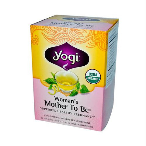 Yogi Organic Womans Mother To Be Herbal Tea Caffeine Free - 16 Tea Bags - Case of 6