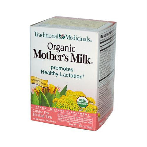 Traditional Medicinals Organic Mothers Milk Herbal Tea - 16 Tea Bags - Case of 6