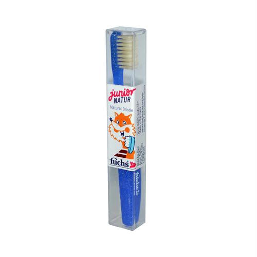 Fuchs Junior Natur Natural Bristle Child Medium Toothbrush - 1 Toothbrush - Case of 10