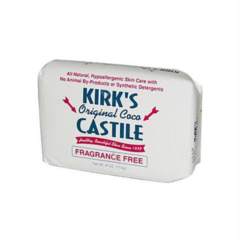 Kirks Natural Original Coco Castile Soap Fragrance Free - 4 oz