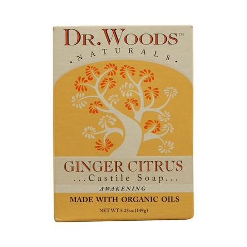 Dr. Woods Castile Bar Soap Ginger Citrus - 5.25 oz