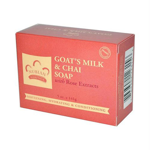 Nubian Heritage Bar Soap Goats Milk And Chai - 5 oz