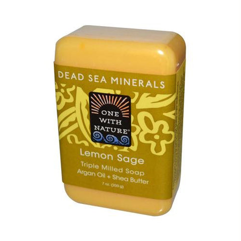 One With Nature Dead Sea Mineral Lemon Verbena Soap - 7 oz