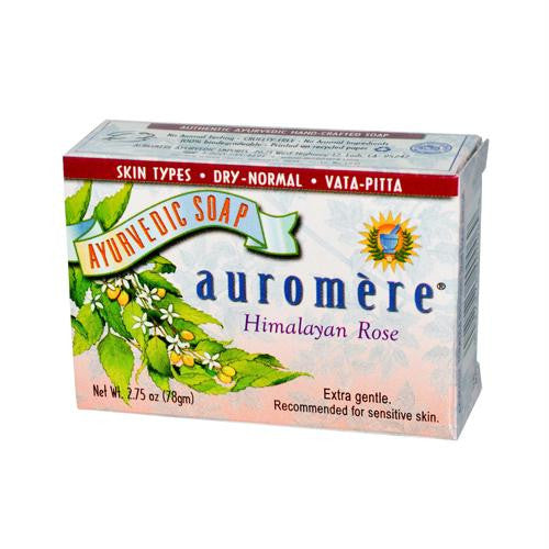 Auromere Ayurvedic Bar Soap Himalayan Rose - 2.75 oz