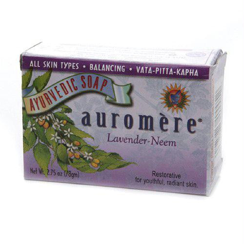 Auromere Bar Soap - Ayurvedic Lavender Neem - 2.75 oz