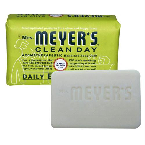 Mrs. Meyers Bar Soap - Lemon Verbena - 5.3 oz - Case of 12