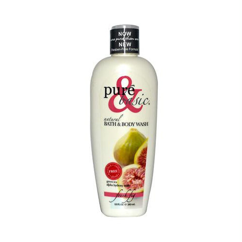 Pure and Basic Natural Bath and Body Wash Fresh Fig - 12 fl oz