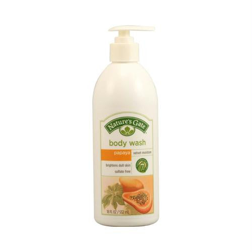 Natures Gate Body Wash Velvet Moisture Papaya - 18 fl oz