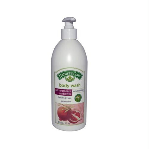 Natures Gate Body Wash Velvet Moisture Pomegranate Sunflower - 18 fl oz