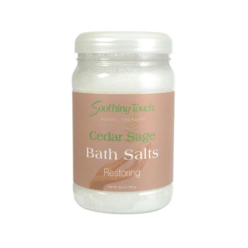 Soothing Touch Bath Salts - Cedar Sage - 32 oz