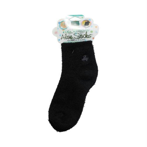 Earth Therapeutics Moisturizing Aloe Socks Black - 1 Pair