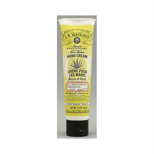 J.R. Watkins Shea Butter Hand Cream Aloe and Green Tea - 3.3 oz