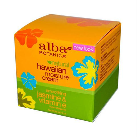 Alba Botanica Hawaiian Moisture Cream Jasmine and Vitamin E - 3 oz