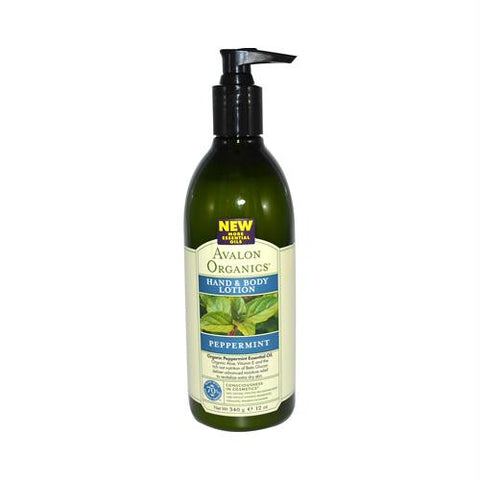 Avalon Organics Hand and Body Lotion Peppermint - 12 fl oz