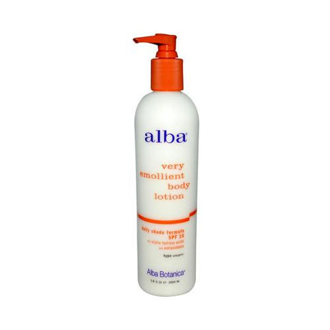 Alba Botanica Very Emollient Body Lotion Daily Shade Formula SPF 16 - 12 fl oz