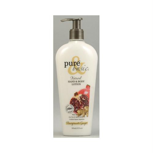 Pure and Basic Natural Bath And Body Lotion Pomegranate Ginger - 12 fl oz