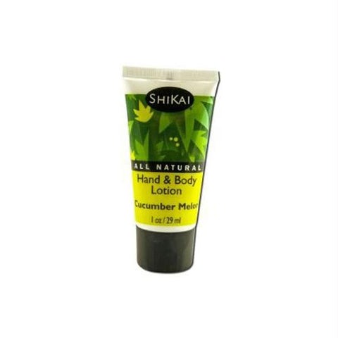 Shikai Products Hand and Body Lotion - Cucumber - Trial Size - Case of 12 - 1 oz