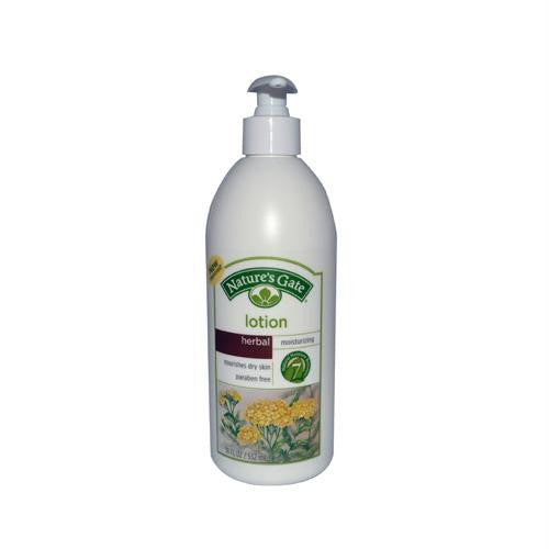 Natures Gate Herbal Moisturizing Lotion - 18 fl oz - Case of 12