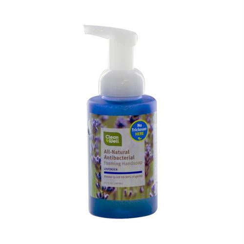 CleanWell All-Natural Antibacterial Foaming Hand Wash Lavender Absolute - 9.5 fl oz