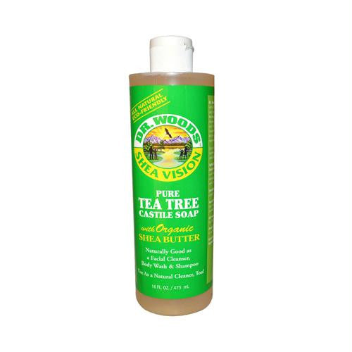 Dr. Woods Shea Vision Pure Castile Soap Tea Tree - 16 fl oz