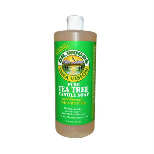 Dr. Woods Shea Vision Pure Castile Soap Tea Tree - 32 fl oz