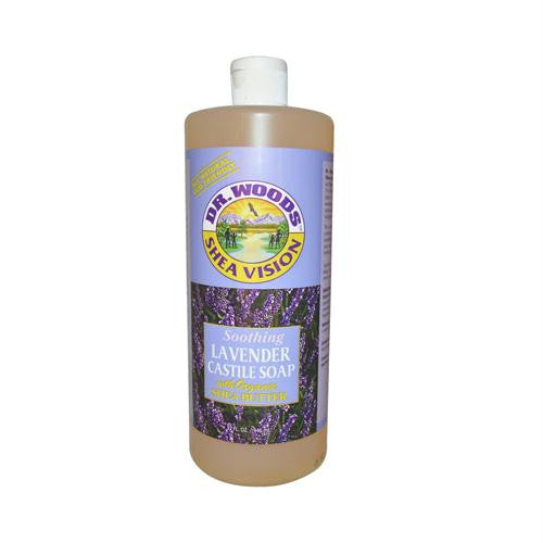 Dr. Woods Shea Vision Soothing Lavender Castile Soap - 32 oz