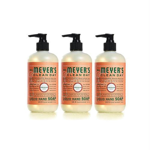 Mrs. Meyers Liquid Hand Soap - Geranium - Case of 6 - 12.5 oz