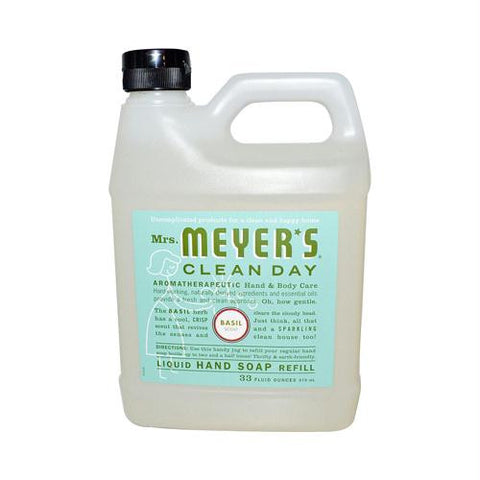 Mrs. Meyers Liquid Hand Soap Refill - Basil - 33 lf oz - Case of 6