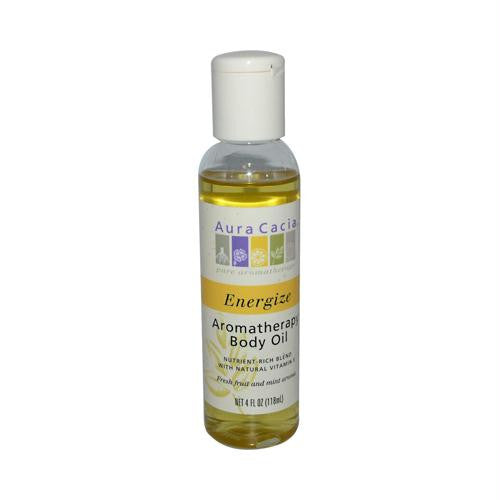 Aura Cacia Aromatherapy Body Oil Energize - 4 fl oz