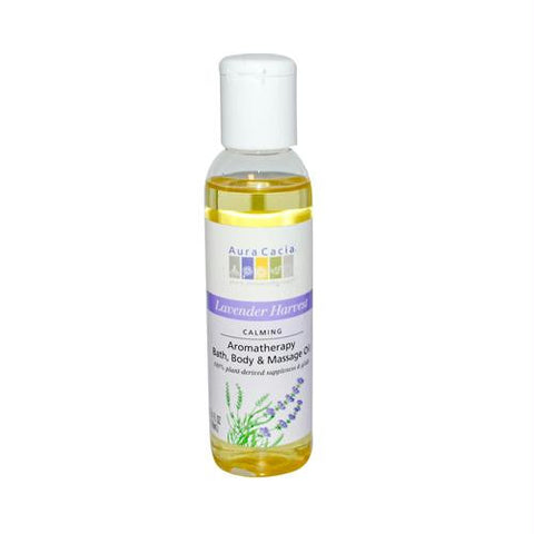 Aura Cacia Aromatherapy Body Oil Lavender Harvest - 4 fl oz