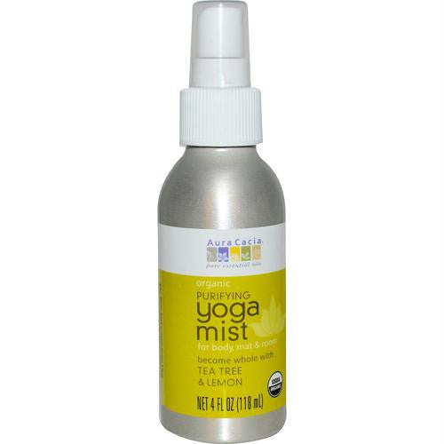 Aura Cacia Organic Yoga Mist - Purifying Tea Tree and Lemon - 4 oz