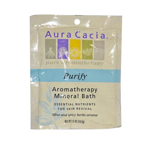 Aura Cacia Aromatherapy Mineral Bath Balancing Sage - 2.5 oz - Case of 6