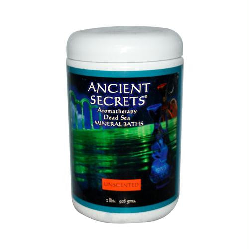 Ancient Secrets Aromatherapy Dead Sea Mineral Baths Unscented - 2 lbs