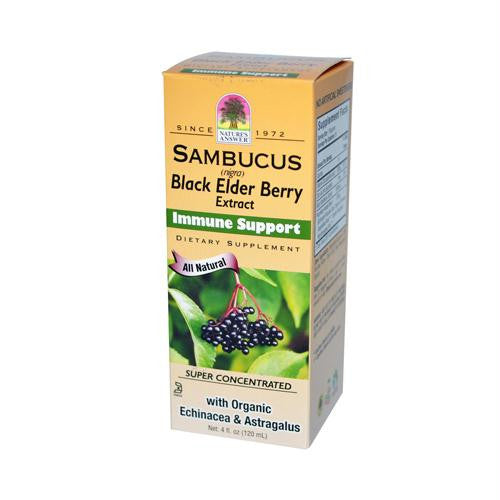 Natures Answer Sambucus nigra Black Elder Berry Extract - 4 fl oz