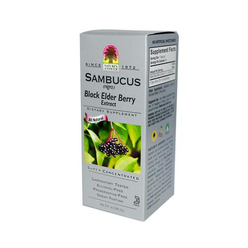 Natures Answer Sambucus nigra Black Elder Berry Extract - 8 fl oz