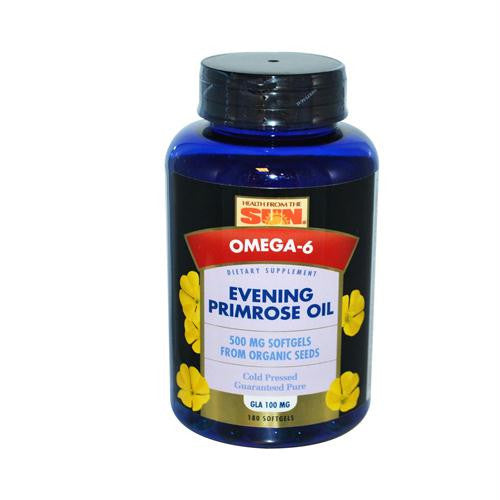 Health From the Sun Evening Primrose Oil - 500 mg - 180 Softgels