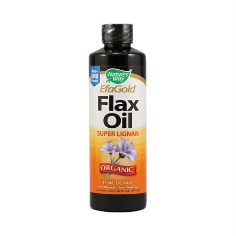 Natures Way EFAGold Flax Oil Super Lignan - 16 fl oz