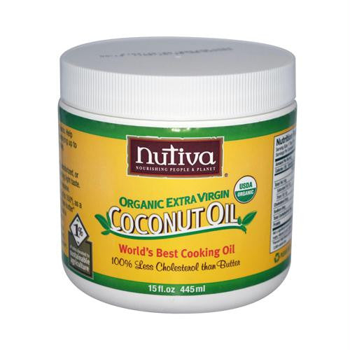 Nutiva Extra Virgin Coconut Oil Organic - 15 fl oz