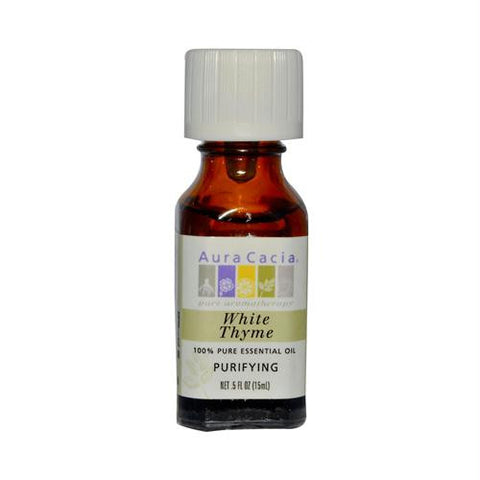 Aura Cacia White Thyme Pure Essential Oil - 0.5 fl oz