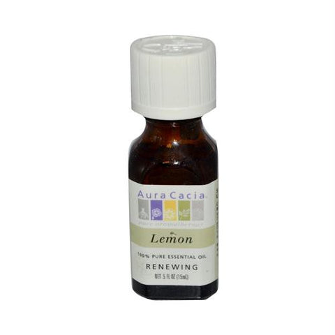 Aura Cacia Essential Oil - Lemon - 0.5 fl oz