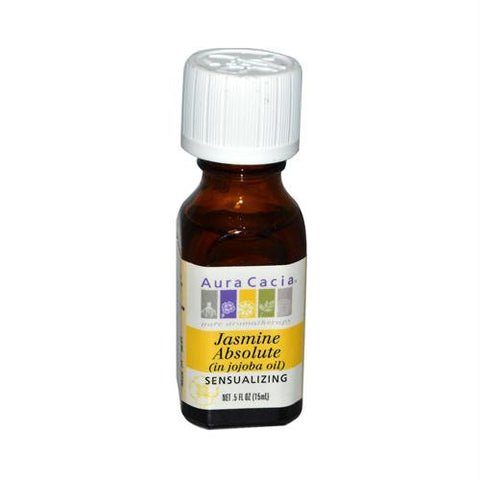 Aura Cacia Jasmine Absolute in Jojoba Oil - 0.5 fl oz