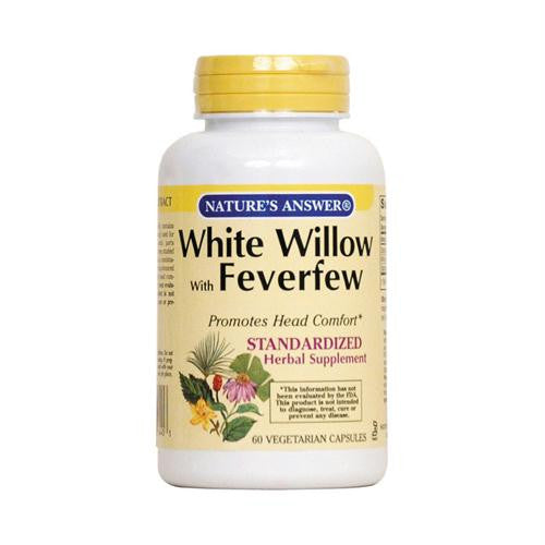 Natures Answer White Willow with Feverfew - 60 vcaps