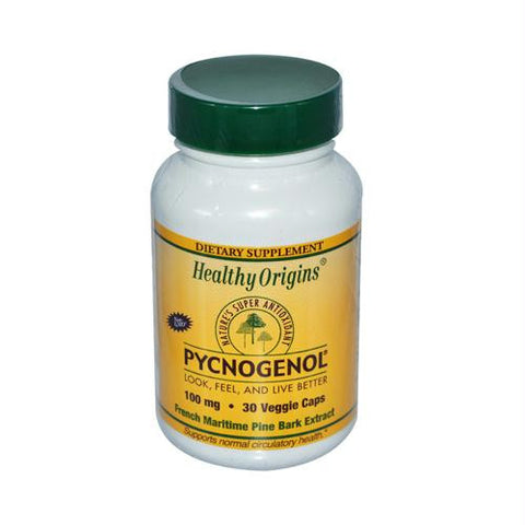 Healthy Origins Pycnogenol - 100 mg - 30 Vegetarian Capsules