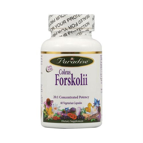 Paradise Herbs Coleus Forskolii - 60 Vegetarian Capsules