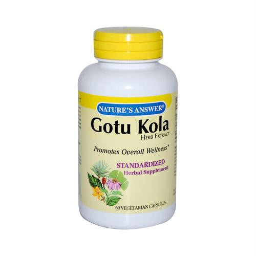 Natures Answer Gotu Kola Herb - 60 Vegetarian Capsules