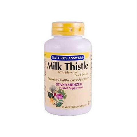 Natures Answer Milk Thistle Seed Extract - 60 Vegetarian Capsules