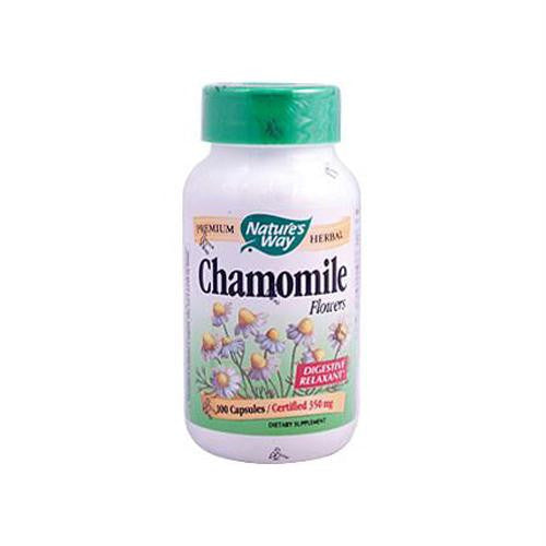 Natures Way Chamomile Flowers - 100 Capsules