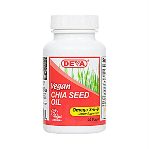 Deva Vegan Chia Seed Oil - 90 Vcaps