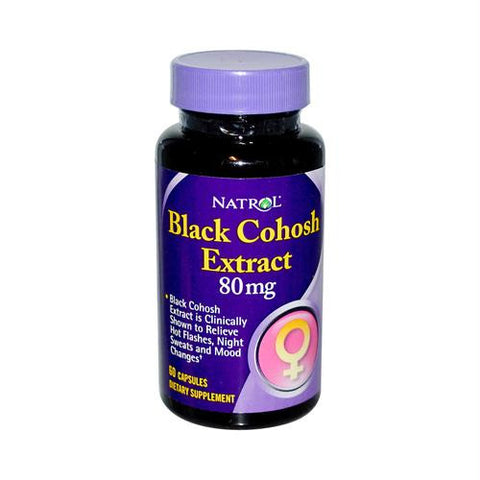 Natrol Black Cohosh Extract - 80 mg - 60 Capsules